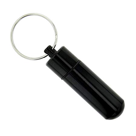 Cedar Fort LDS Black Aluminum Oil Vial for Concerated Olive Oil & Priesthood Holders of All Ages, Elders & Priests, Annointing, Blessing & Healing The Sick