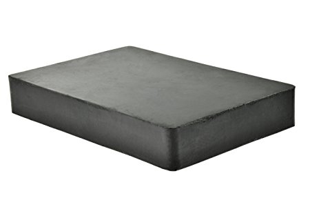 SE JT34442RB Solid Rubber Bench Block 4" x 4” x .75” Black