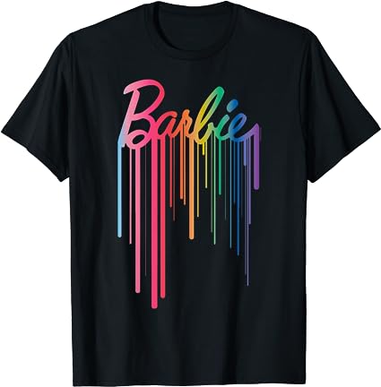 Barbie - Logo Rainbow Drip T-Shirt