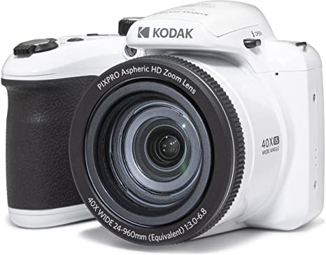 KODAK PIXPRO Astro Zoom AZ405-WH 20MP Digital Camera with 40X Optical Zoom 24mm Wide Angle 1080P Full HD Video and 3" LCD (White)