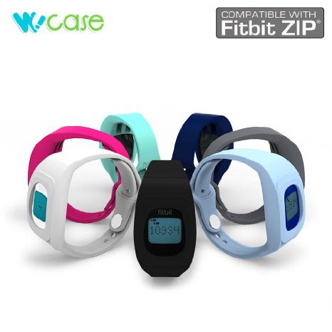 WoCase ZipBand Fitbit Zip Accessory Wristband Bracelet Collection 2016 Lastest Version Secured Lost Proof for Fitbit Zip Activity and Sleep Tracker Turn Your Fitbit Zip into Wearable FLEXFORCECHARGE Gift Ready Retail Package
