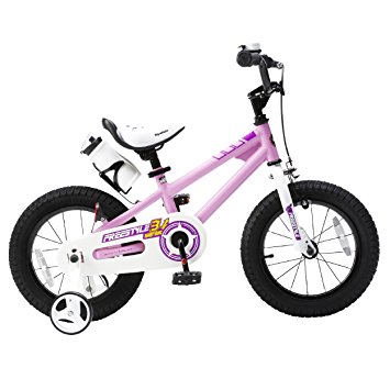 RoyalBaby BMX Freestyle Kids Bikes, 12 inch, 14 inch, 16 inch, in 6 colors, Boy's Bikes and Girl's Bikes with training wheels, Gifts for children