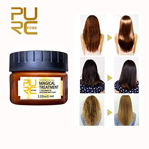 Baosk Advanced Molecular Hair Roots Treatment Professtional Hair Conditioner,PURC Hair Detoxifying Hair Mask Deep Conditioner Molecular Hair Roots Treatment 120ML, 5 Seconds to Restore Soft Hair