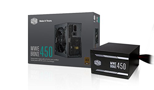 Cooler Master MWE 450 Watt 80 Plus Bronze certified power supply