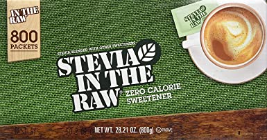 Stevia in the Raw Zero Calorie Sweetener Portion Packets, 800-count Original