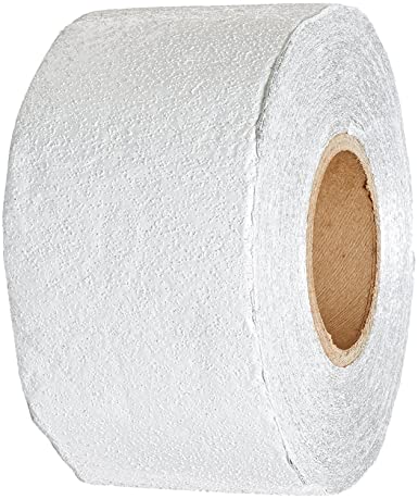ifloortape White Reflective Foil Pavement Marking Tape Conforms to Asphalt Concrete Surface 4 Inch x 108 Foot Roll