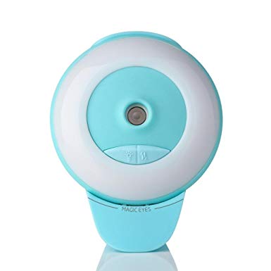 SANNYSIS Mini Magic Eyes Light Filling Light USB Phone Air Purifier Humidifier Home (Sky Blue)