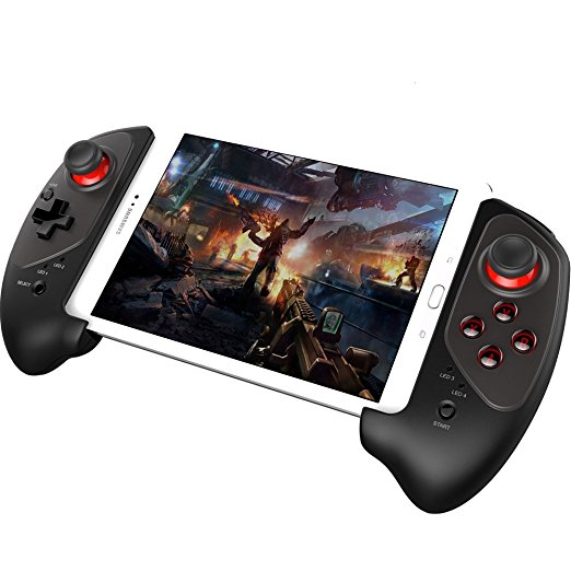 GEEKLIN Wireless Bluetooth Game Controller Gamepad for iPhone iPod iPad iOS System, Samsung Galaxy Note HTC LG Android Tablet PC