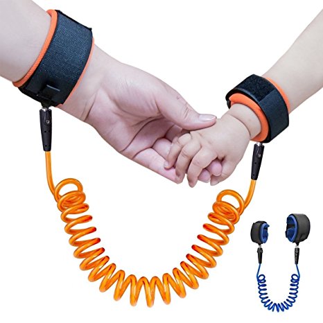 Mousand Anti Lost Safety Velcro Wrist Link For Baby Child,with extra long Harness Strap Walking Hand Belt