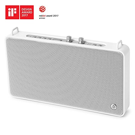 GGMM E5 Wireless Bluetooth Speaker with Built in Battery, Stereo Sound Ultimate Bass& Treble Control Knob & USB Charging Port for iPhone, iPad, Android Featuring Hands Free Calling, 20W Output