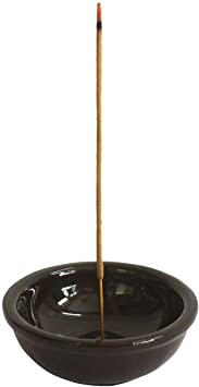 Kaizen Casa Naturals Ceramic Incense Stick Holder | Incense Burner Ash Catcher Home Fragrance Accessories (10.16cm x 4.44cm)