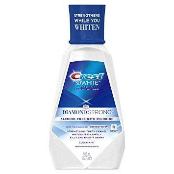 Crest 3D White Mint Mouthwash, 32 Fluid Ounce