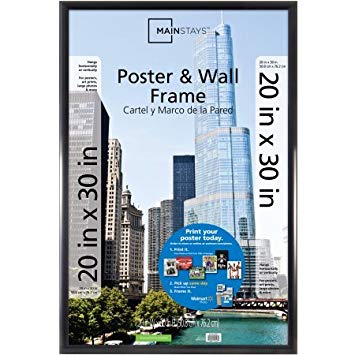 Mainstays 20x30 Trendsetter Poster and Picture Frame, Matte Black