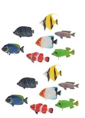 2 DOZEN Mini Tropical Fishes /Soft Bendable Toy/ Novelty / Gift / Decor / Giveaway