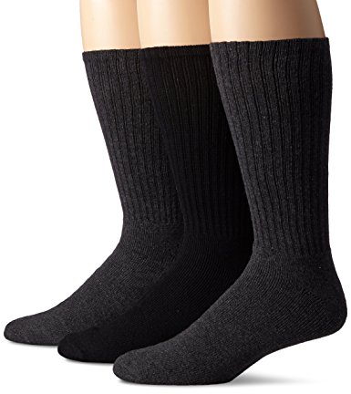 Dockers Men's Big & Tall Cushioned Sport Crew Socks, Pack of Three,