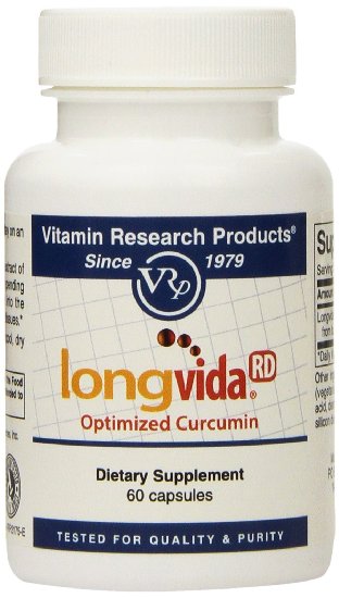 Longvida Optimized Curcumin 500mg (60 capsules) Brand: Vitamin Research Products