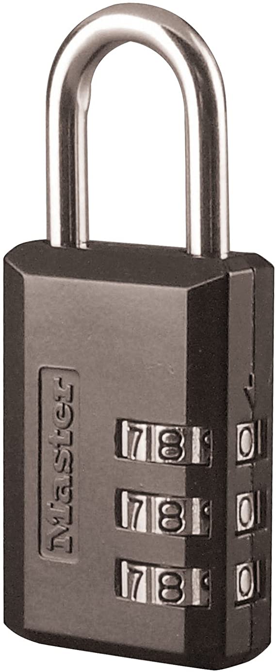 Master Lock 647D Padlock, 1, Black