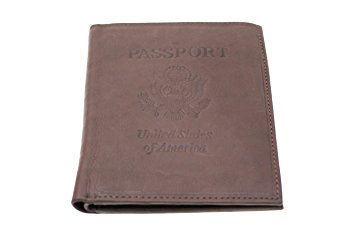 Mens Euro Hipster Wallet Bifold Passport Cover Embossed Genuine Leather New