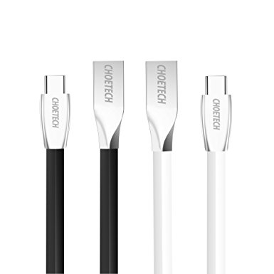 USB-C Cable, CHOETECH 2 Pack[4ft/1.2M] Premium TPE Jacket USB C to USB A Cable with 56k ohm Resistor for LG G5, HTC 10, One Plus 3, and Other Type-C Supported Devices