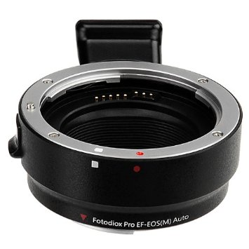 Fotodiox Pro Lens Mount Adapter with Auto-Exposure, Auto-Focus and Auto-Aperture, Canon EOS EF EFs Lens to EOS M EF-m Camera Body