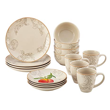 BonJour 16-Piece Dinnerware Orchard Harvest Stoneware Set