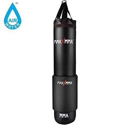 MaxxMMA 5 ft. 70-140 Pound Water/Air Punching bag EX Long with Heavy Bag Wrap
