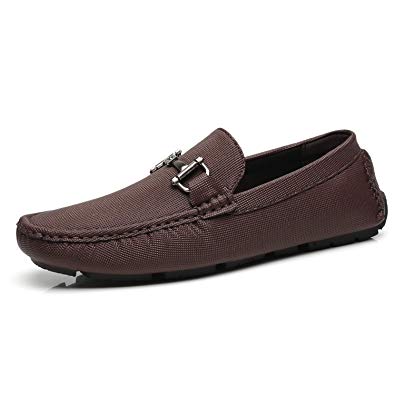 Faranzi Mens Penny Loafers Driving Moccasins Slip on Loafers Lightweight Comfortable Casual Driving Shoes Boat Shoes for Men