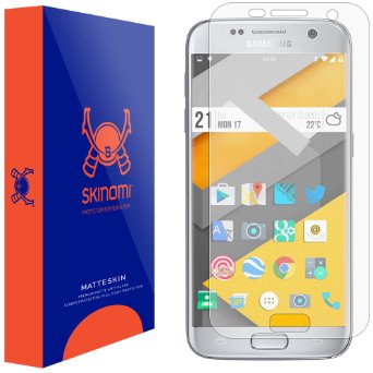 Skinomi MatteSkin - Samsung Galaxy S7 Matte Screen Protector Anti-Glare  Anti-Fingerprint  Anti-Bubble - Lifetime Replacement Warranty