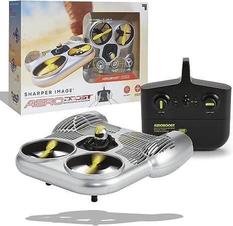 SHARPER IMAGE Toy RC Aeroboost Racing Drone, Remote Control Racing Drone, 2.4GHz Long Range Wireless Control, Age 12