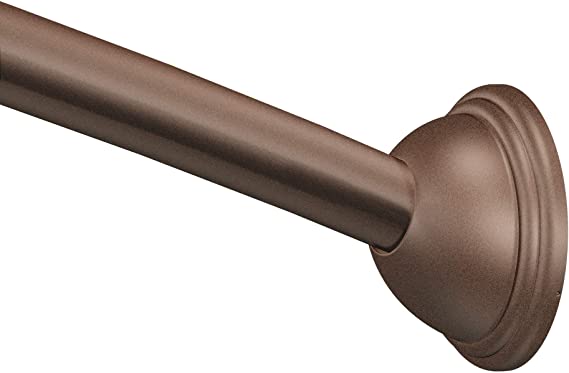 Moen DN2160OWB Collection 54 to 72-Inch Adjustable Length Curved Shower Rod, Old World Bronze