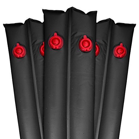 Robelle 3811-BLK-12 Deluxe 16g. Double-Chamber 10-Foot Black Winter Water Tube For Swimming Pool Covers, 12-Pack