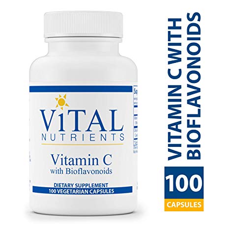 Vital Nutrients - Vitamin C with Bioflavonoids - Vitamin C and Bioflavonoid Formula - 100 Vegetarian Capsules per Bottle