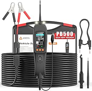 [Upgrade PB100] ANCLE PB500 Power Circuit Probe Tester Kit - Circuit Tester Automotive for Faster Troubleshooting AC/DC Voltage, Resistance, Diode, Signal Frequency, Duty Cycle, Fuel Injection