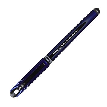 Pentel Energel Euro Ballpoint Pen, 0.35mm Needle Tip, Black Ink (BLN23-A)