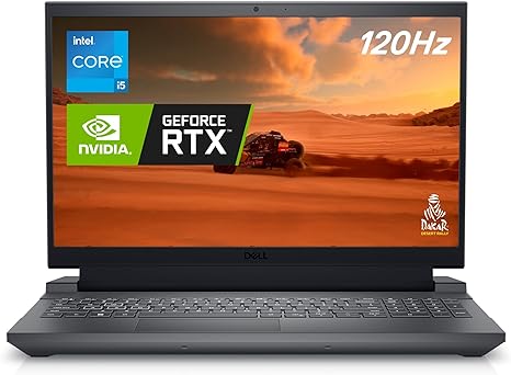 Dell G15 5530 Gaming Laptop - 15.6-inch FHD (1920x1080) 120Hz Display, Intel Core i5-13450HX, 8GB DDR5 RAM, 512GB SSD, Intel Wi-Fi 6, NVIDIA GeForce RTX 3050 GDDR6, Windows 11 Home - Dark Shadow Grey