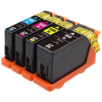 E-Z Ink (TM) Compatible Ink Cartridge Replacement for Lexmark 150XL (1 Black, 1 Cyan, 1 Magenta, 1 Yellow) 4 Pack Compatible With All-In-One Pro715 Pro915 S Series S315 S415 S515