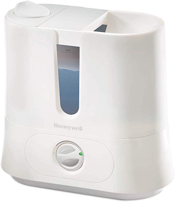 Honeywell HUL570WC Top-Fill Ultrasonic Cool Mist Humidifier, White, with Variable Output Control, Auto Shut-Off, Ultra Quiet Operation, Directional Mist Outlet, Cool Visible Mist