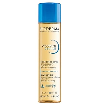 Bioderma-Atoderm 2 in 1 Oil-Dry body Oil-Smoothes and Ultra Nourishing to fight crocodile skin-24h Hydration