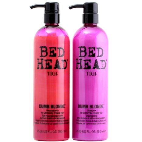 TIGI Bed Head Dumb Blonde Shampoo and Reconstructor Conditioner Duo - 25.36oz each