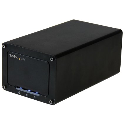 StarTech.com USB 3.1 (10Gbps) External Enclosure for Dual 2.5" SATA Drives (S252BU313R)