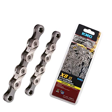 KMC X8.93, 6,7,8 Speed Chain for Trekking 116 Links Half Nickel Plated Original