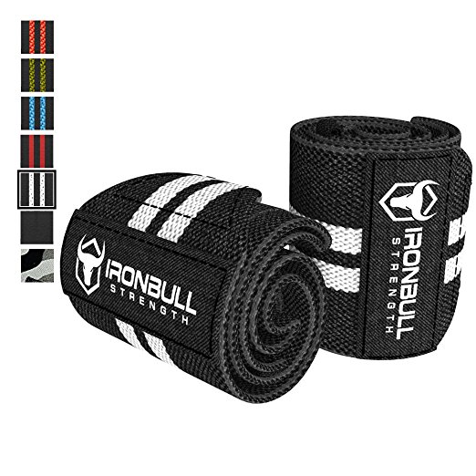 Wrist Wraps (18" Premium Quality) for Powerlifting, Bodybuilding, Weight Lifting - Wrist Support Braces for Weight Strength Training