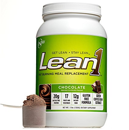 Nutrition 53 Lean 1 Chocolate, Lactose Free Protein Powder, 23 Serving Tub, 3 lbs.