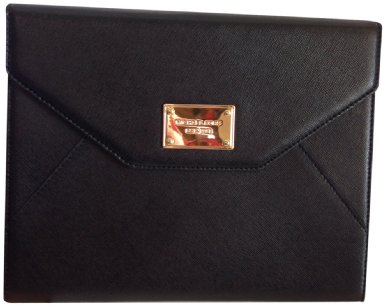 Michael Kors Saffiano Leather Ipad Tablet Clutch Black