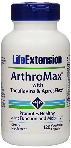 Life Extension Arthromax with Theaflavins and Apresflex Vegetarian Capsules, 120 Count