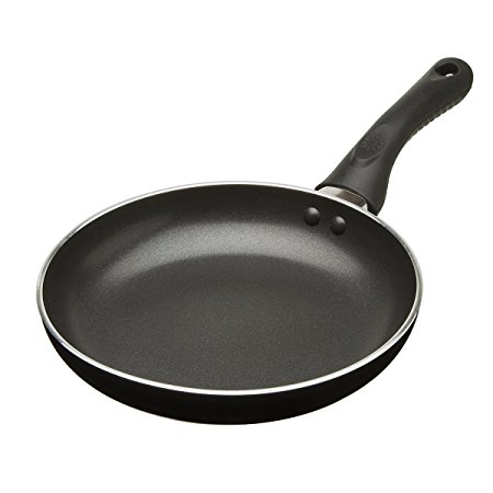 Ecolution Artistry Non-Stick Fry Pan – Eco-Friendly PFOA Free Hydrolon Non-Stick – Pure Heavy-Gauge Aluminum with a Soft Silicone Handle – Dishwasher Safe – Black – 8” Diameter