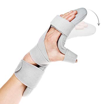 REAQER Resting Hand Splint Night WristThumb Immobilizer Support for Pain Tendinitis Sprain Fracture Arthritis Dislocation (Left)