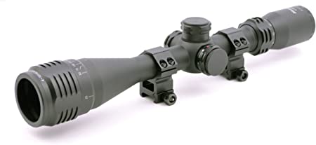 Hammers Illuminated Varmint Hunting Riflescope 4-16X40AO w/Sunshade and Weaver Scope Rings