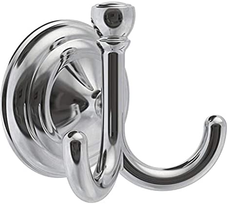 DELTA Windemere 2-Hook Polished Chrome Robe Hook WIN35-PC1