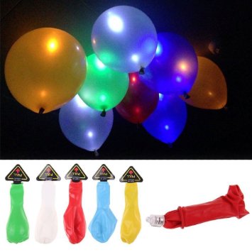 ETCBUYS LED Light-up Balloons 10 Piece